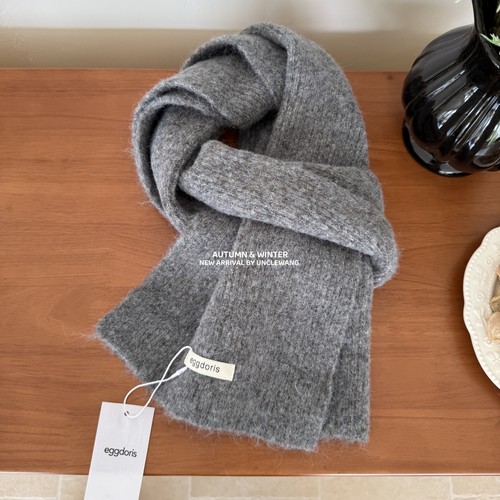 egg简约柔软围巾女含羊毛纯色