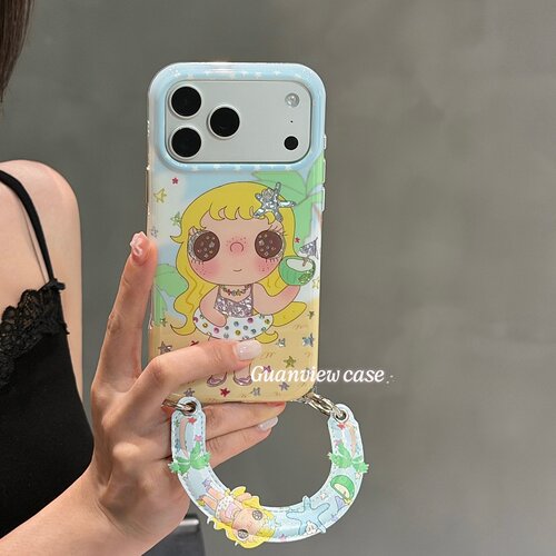度假风游泳圈小玉手提挂件手机壳