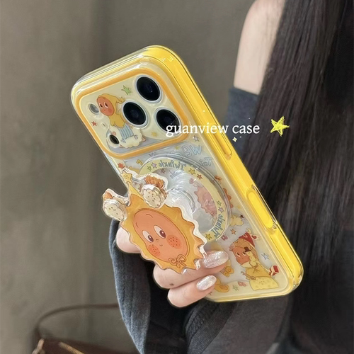 ins卡通太阳星星小人磁吸支架