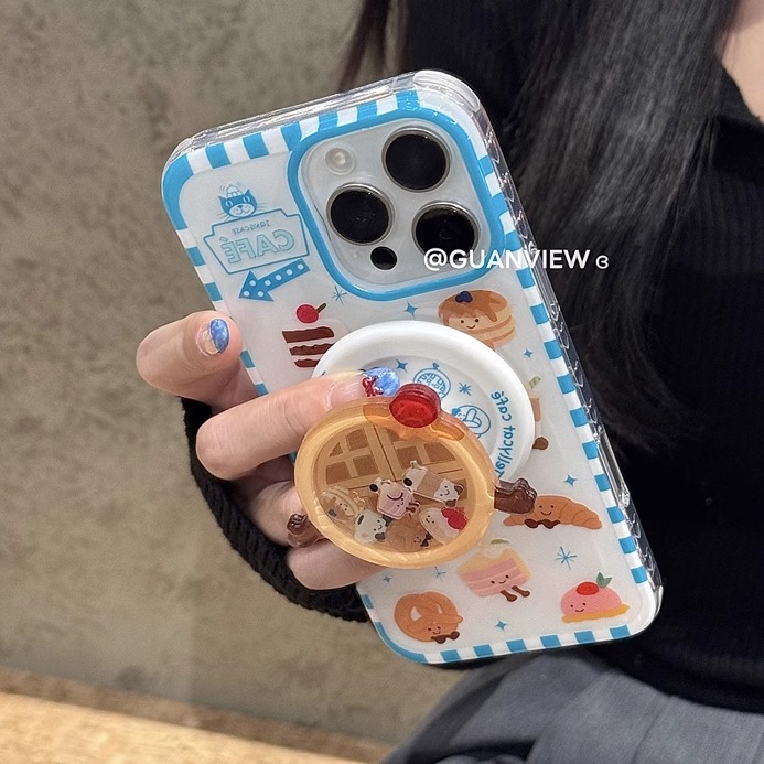 jellycat华夫饼摇摇乐支架手机壳