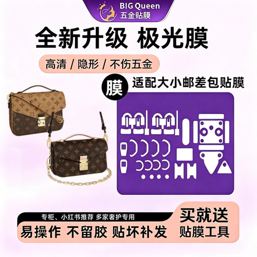 适用邮差包五金贴膜metis防剐蹭