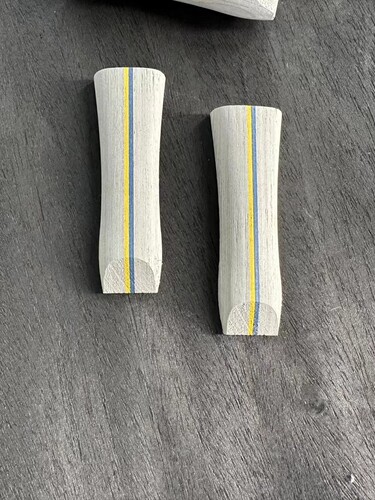 乒乓球拍底板横直条纹手柄手工制作材料配件 瓦尔德内尔手柄 老瓦