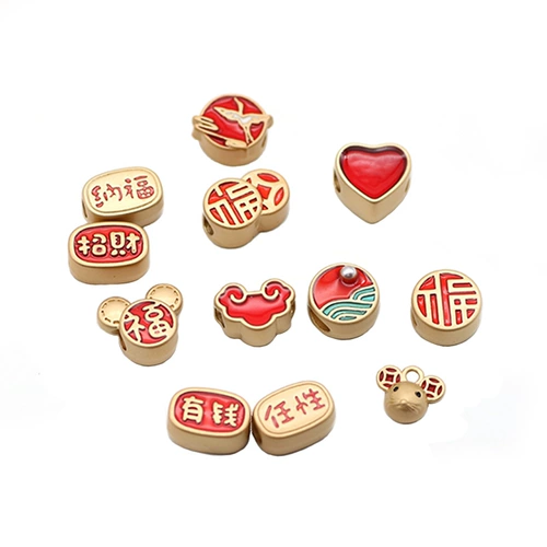 Плетеный браслет из красной нити ручной работы, аксессуар, аксессуары, бусины, ханьфу, китайский стиль, связать своими руками