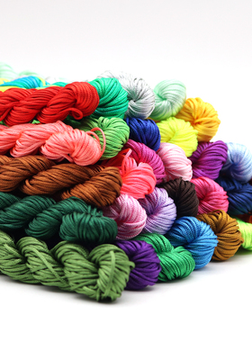 A玉线抖音同款编头发手绳DIY手工编织绳宝宝手链项链吊坠挂绳手绳