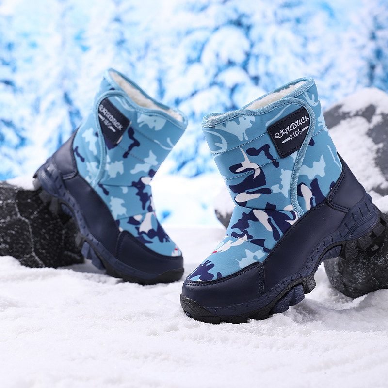 小黄鸭男童雪地靴2025冬东北棉靴儿童加厚保暖户外防滑带冰爪棉鞋,童鞋/婴儿鞋/亲子鞋,雪地靴,淘宝优惠券,粉丝福利购,淘宝优惠卷