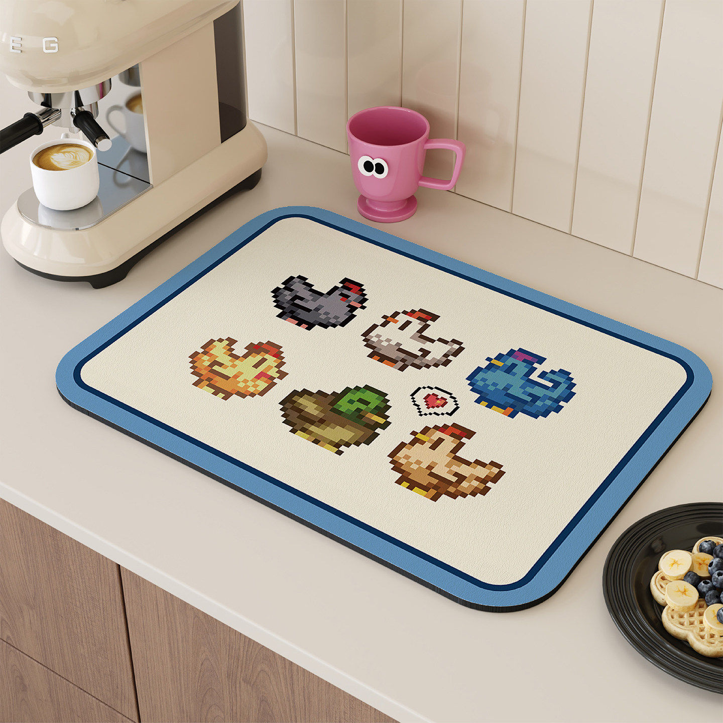 星露谷创意沥水垫厨房台面吸水垫咖啡机茶几吧台硅藻泥隔热垫杯垫,居家布艺,餐垫,淘宝优惠券,粉丝福利购,淘宝优惠卷