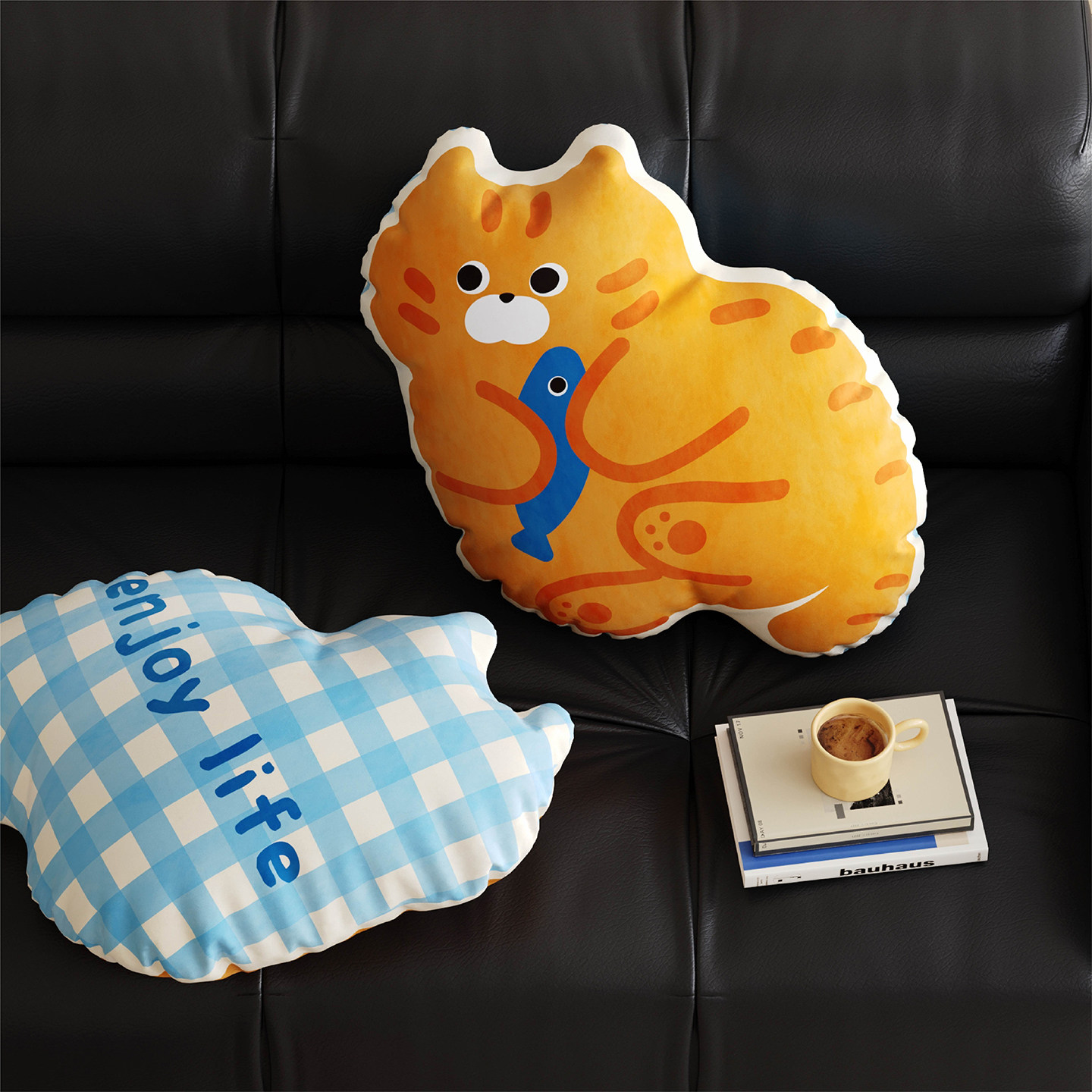 卡通ins风橘猫异形玩偶抱枕靠枕