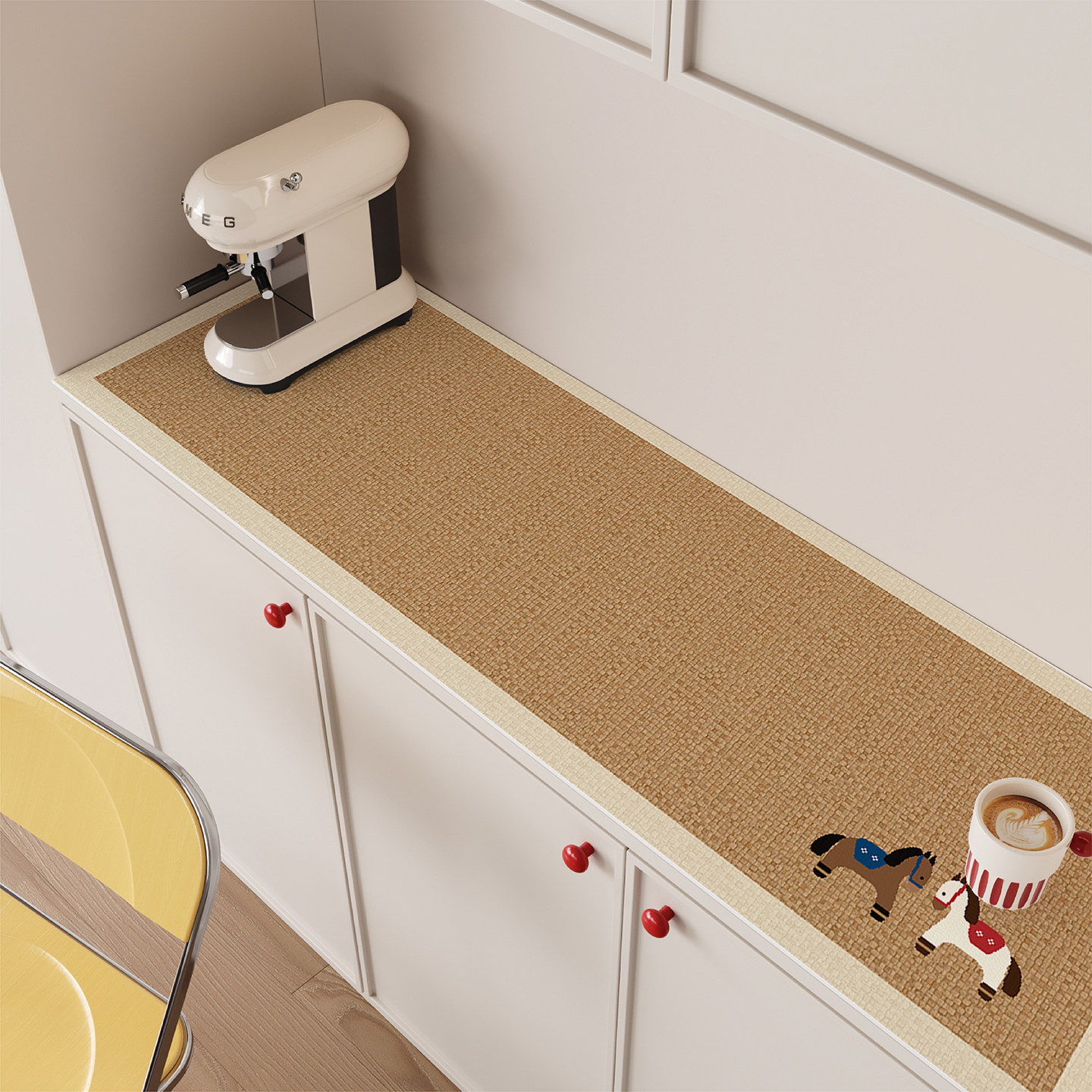 中古风小马餐边柜桌面保护垫电视柜玄关鞋柜PVC皮革防水防油桌布,居家布艺,桌布,淘宝优惠券,粉丝福利购,淘宝优惠卷