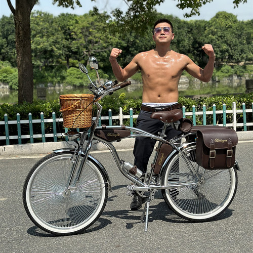 Chrome Beach Cruiser Bike 豪横复古单车美国西海岸风格变速单车
