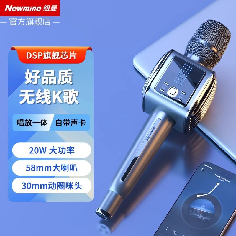 话筒音响一体蓝牙麦克风录歌直播