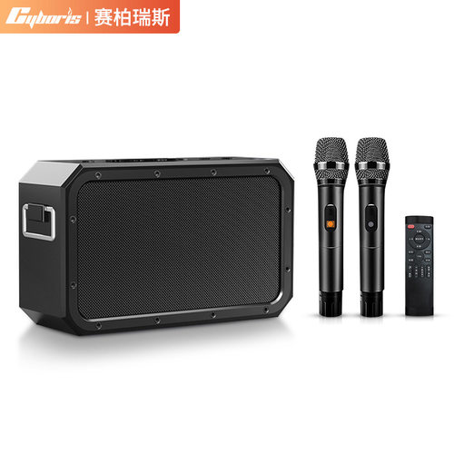 120W蓝牙音箱户外便携带话筒