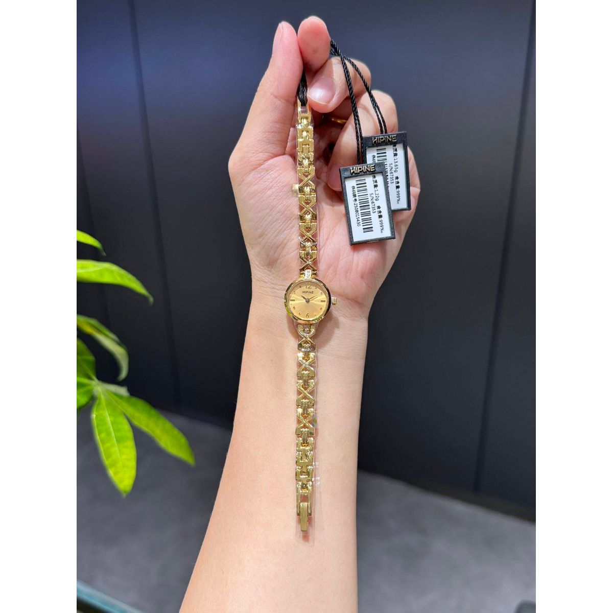 足金999西普尼黄金手表女表送女友礼物