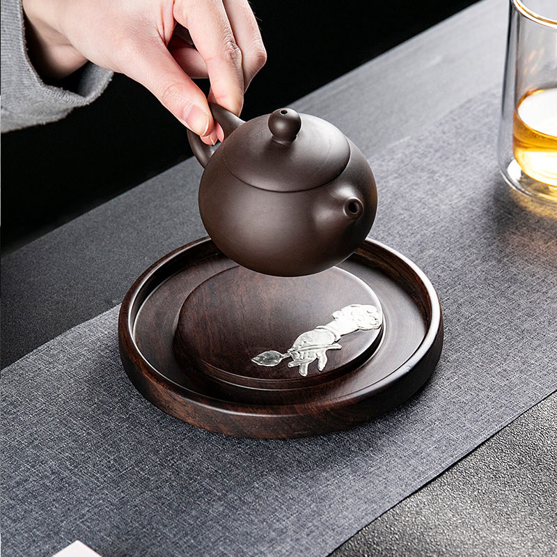 黑檀实木茶壶垫壶承隔热垫养壶垫