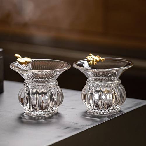 玻璃茶漏过滤套组公道杯漏网滤网