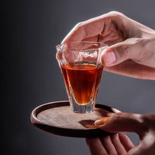 日式锤纹玻璃茶杯咖啡手冲品尝杯