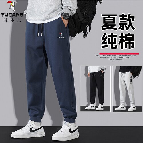 啄木鸟新款男士棉休闲运动长裤