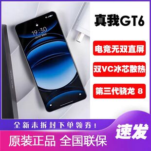 Realme GT6电竞直面屏手机全网通5G游戏真我gt6骁龙旗舰手机 真我