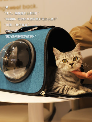 猫包外出便携单肩书包太空舱斜挎背包狗狗猫咪猫笼子外带携带用品