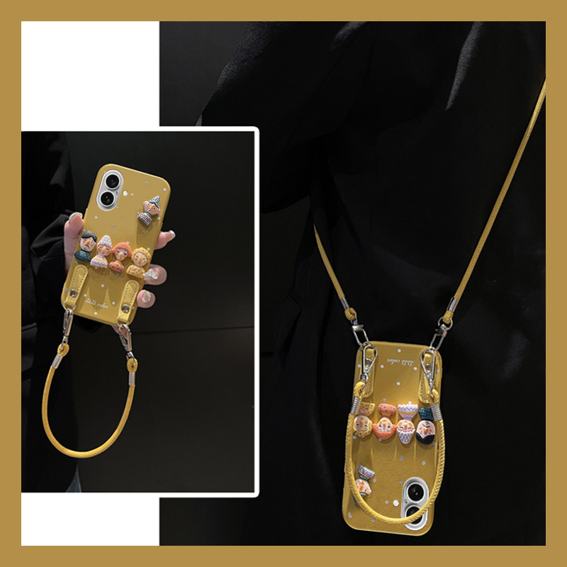 丑萌人偶适用苹果16promax手机壳华为pura80荣耀400pro小米15立体vivos30斜挎opporeno14可背带x200仿皮卡通p,3C数码配件,手机保护套/壳,淘宝优惠券,粉丝福利购,淘宝优惠卷