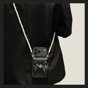 ins风山茶花蝴蝶结适用vivox300手机壳x200promini斜挎x100ultra可背x90s卡包x80por+/x70/x60/x50十x30/vivo