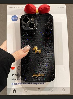 2026红色蝴蝶结小马适用vivoiqoo15手机壳iqooz10turbo+立体爱酷13卡通12马年z9x新年z8/z7i/u5十u3x/u1/iq00