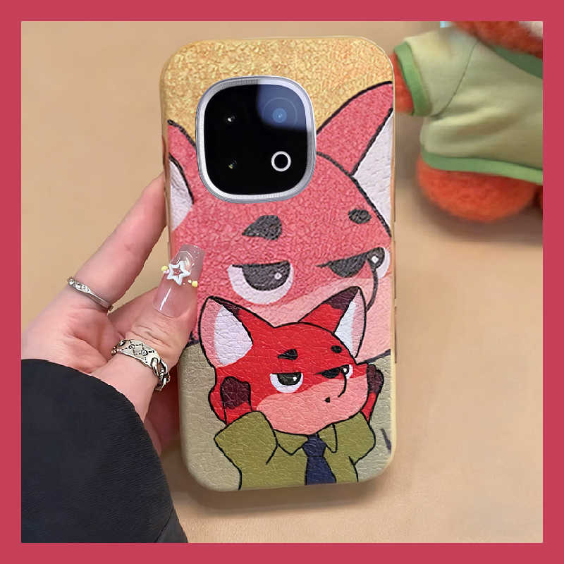 动漫疯狂动物园适用vivoiqoo15手机壳iqoo13朱迪z10x尼克z9turbo+可爱z8x硅胶z7i卡通z5皮纹z3仿皮u5十u3x软p