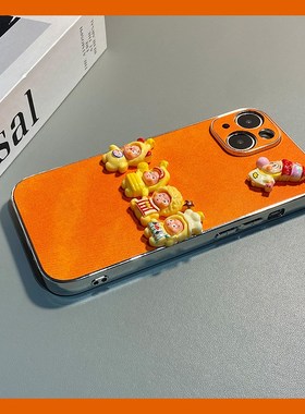 可爱星星人公仔适用opporeno15手机壳reon14pro立体13橙色12呆萌11简约10por+卡通9牛仔纹8新款7se软5k十0ppo
