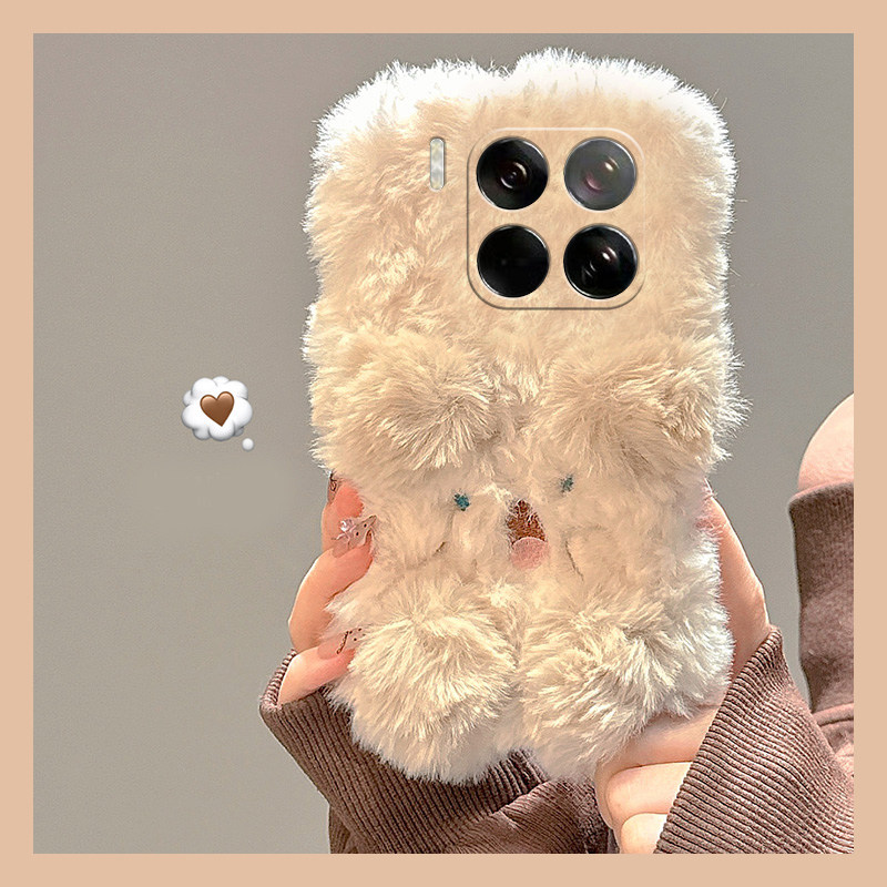 毛绒小狗适用小米红米note14手机壳k70e可爱14少女心civi4秋冬note13pro+毛茸茸13sultra女11硅胶12spro十12x