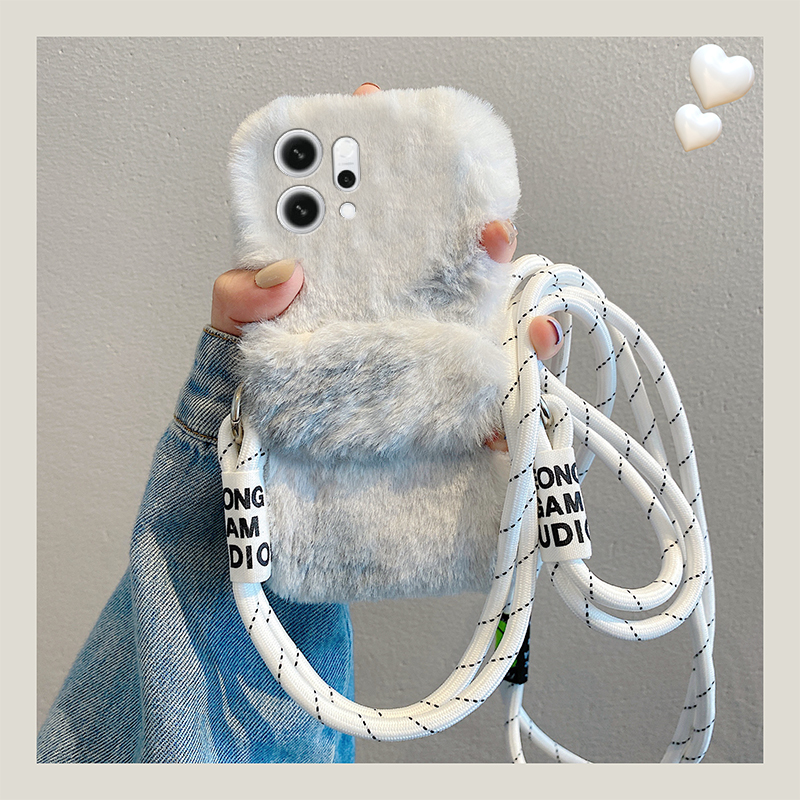 水墨晕染拼色适用opporeno14手机壳reon13立体12pro背夹11秋冬季10por+十9斜挎7se毛绒6毛茸茸5k挂绳4se/oppo