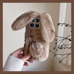 k30i 晕染拼色撞色适用小米红米k90promax手机壳k80秋冬季 k40s k50兔子turbo4耳朵3 12x k70pro毛绒k60e至尊版