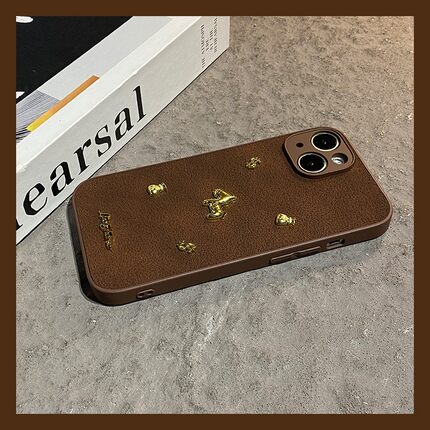 金色美元英文小马爱心适用小米红米note15pro+手机壳noto14挂绳13棕色12turbo新年11软10/9十turbo4/3/redmi