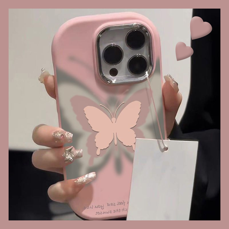小众高级感电镀ins风蝴蝶手机壳