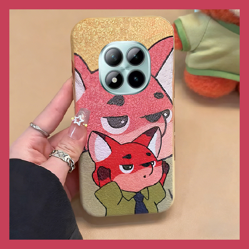 动漫疯狂动物园适用小米红米note15pro+手机壳noto14朱迪13尼克12turbo可爱11tpor皮纹10仿皮redmi卡通十硅胶