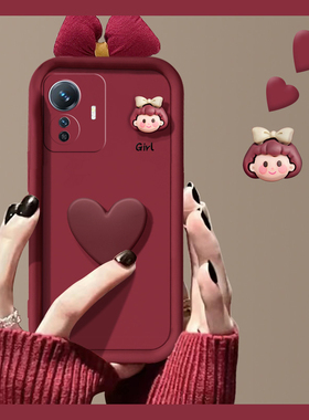爱心女孩适用vivoy500手机壳y300pro+立体y200gt蝴蝶结y100i秋冬季y50m可爱y77e十y97/y93s/y91/y85/y81s卡通