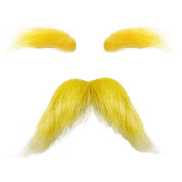 The new cartoon beard costume prop of Yellow Old Reese, a funny and creative beard for parties and balls thumbnail 3