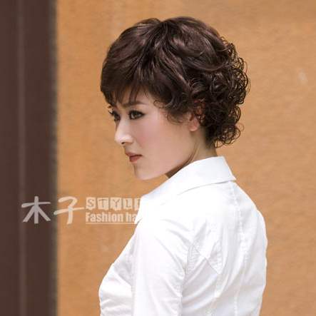 发套女士短发头发型高贵假时蛋卷中年人假发气质蓬松