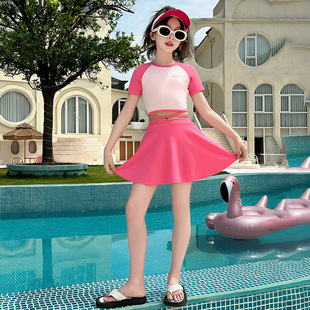 儿童泳衣女童夏新款 舒服小众女生夏装 甜美韩范潮宝衣服夏日潮装