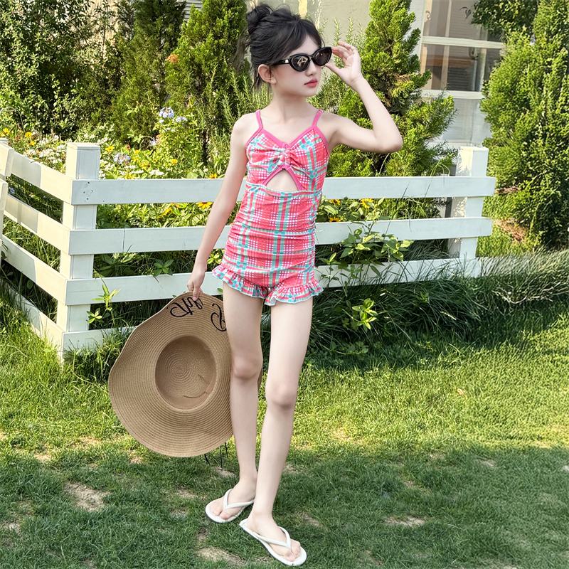 泳衣女童连体夏潮款潮服女孩夏季ins风亲肤少女时髦儿童服饰夏新