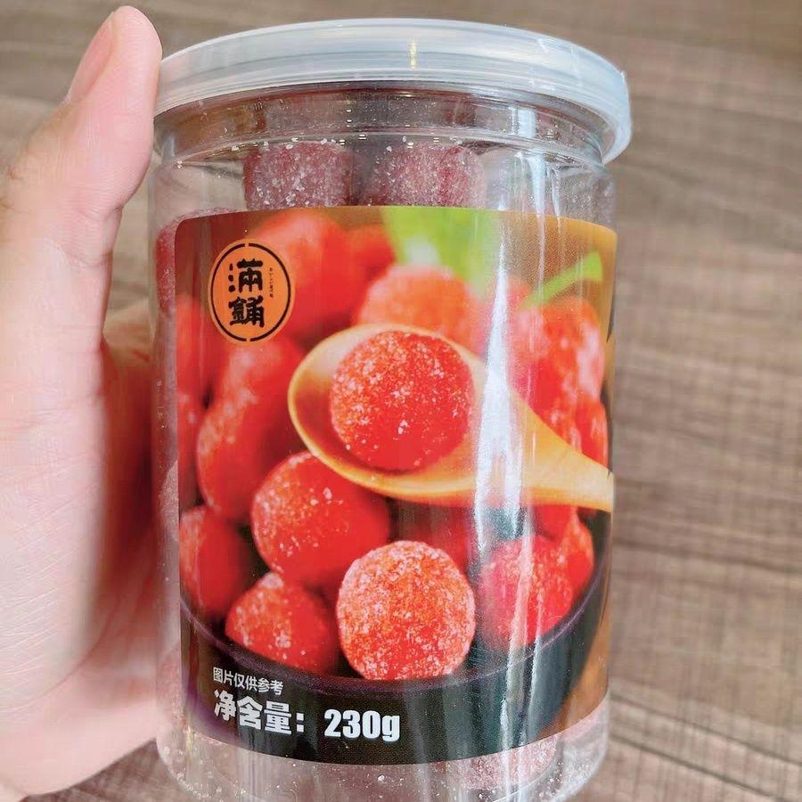 山楂球雪丽球罐装1斤山楂条片糕卷酸甜蜜饯儿童零食休闲食品小吃