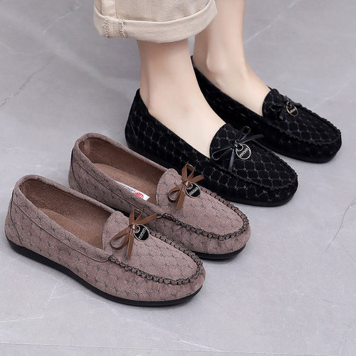 妈妈鞋子懒人一脚蹬孕妇豆豆鞋