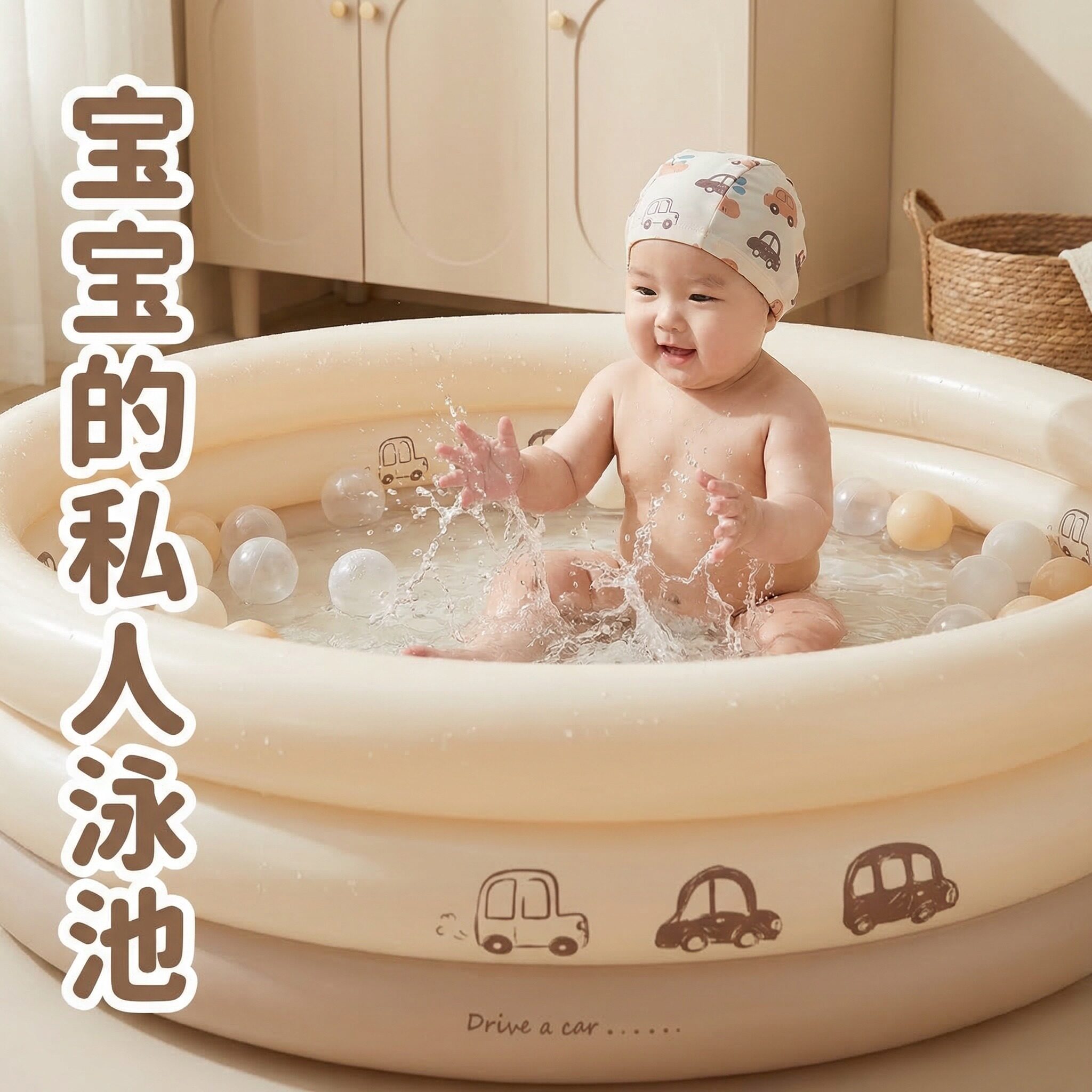 充气家用游泳池儿童折叠户外庭院宝宝戏水池婴儿大号加厚免安装