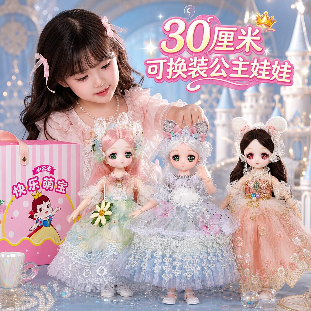 【官方旗舰店】女孩生日礼物娃娃