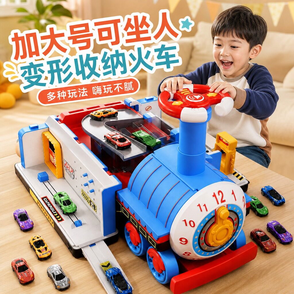 托马小火车变形可坐人