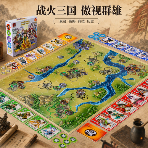 战三国卡牌桌游儿童益智亲子游戏