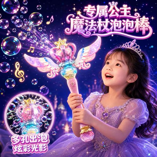 2026新款二合一女孩子魔法棒玩具