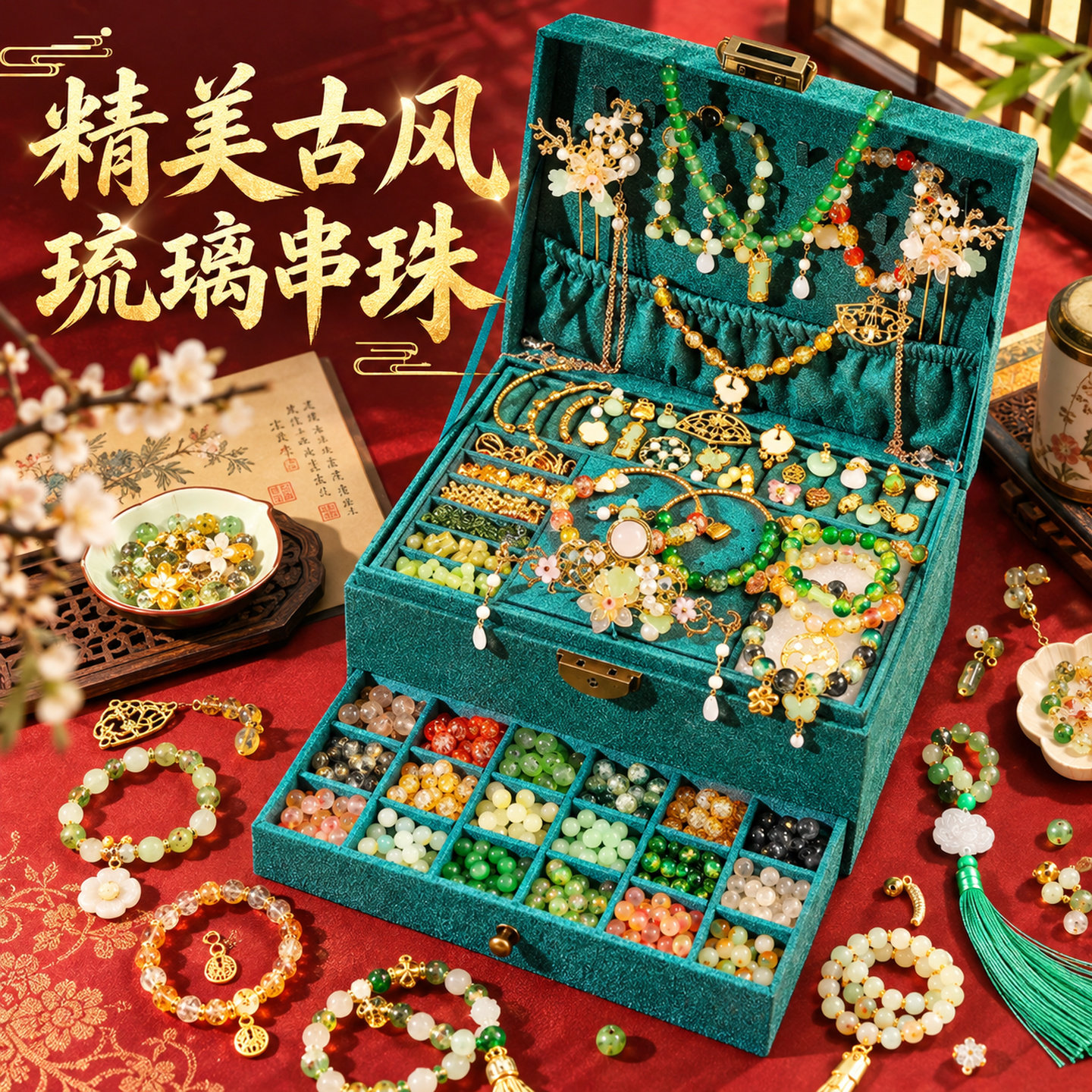女童新款diy串珠生日首饰礼盒