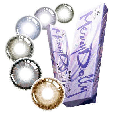 MerryDolly美瞳半年抛彩色隐形眼镜非月抛季抛年抛混血大小直径