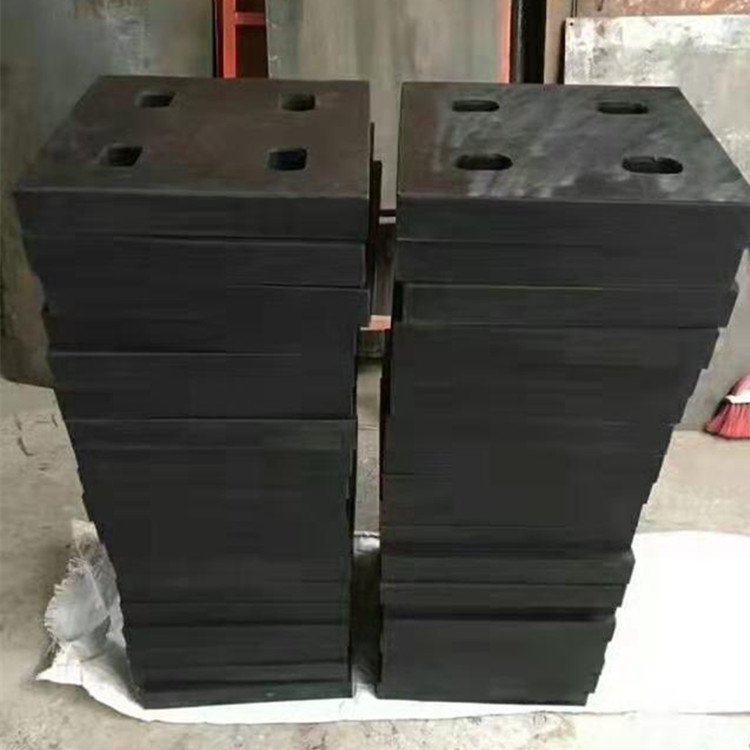 建筑带孔橡胶支座网架钢结构多孔垫块福建四孔橡胶支座厂家