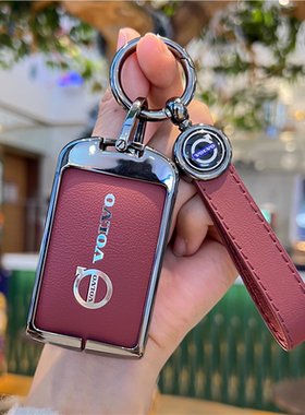 沃尔沃s60钥匙套s90专用 XC60真皮xcv60汽车90男xc40用品大全壳扣