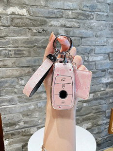 适用奔驰钥匙套新E级E300L/E200包GLC/C200/C260车S扣A200壳女gla